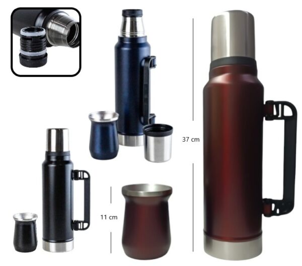 TERMO 1400ML CON MATE 236ML
