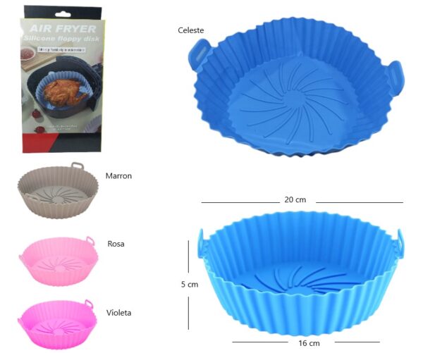 MOLDE X 1 UND DE SILICONA PARA FREIDORAS DE AIRE