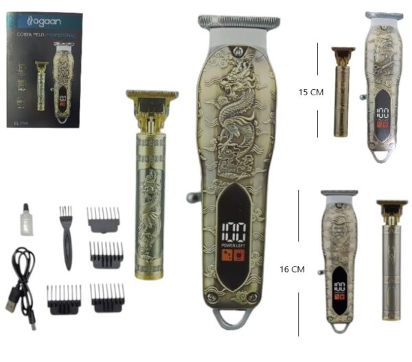 CORTAPELO Y PATILLERA RECARGABLE