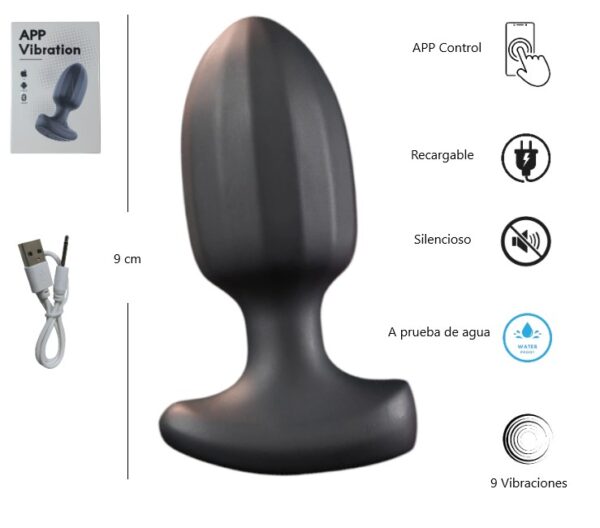 VIBRADOR PLUG DE SILICONA