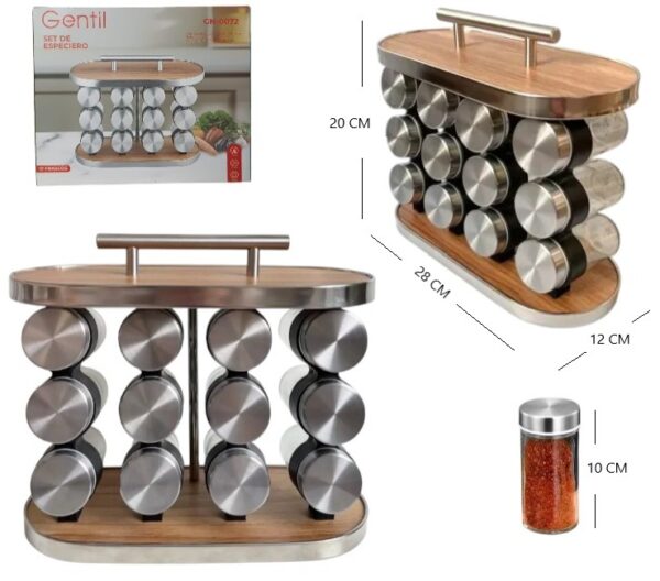 SET DE ESPECIERO 12PCS