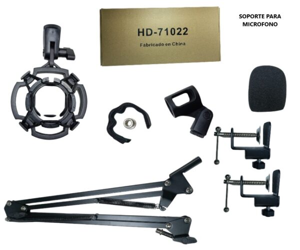 SOPORTE Y ACCESORIOS PARA MICROFONO