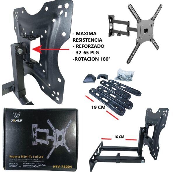 SOPORTE TV REFORZADO BRAZO 32-65 PLG