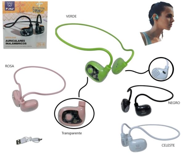 JS8 AURICULAR INALAMBRICO OPEN-EAR