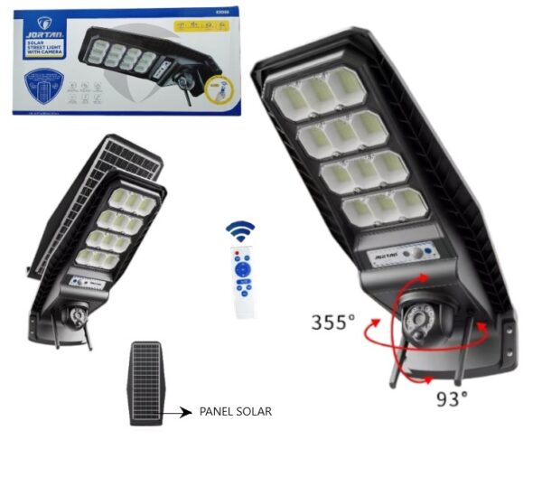 CAMARA CON REFLECTOR LED SOLAR