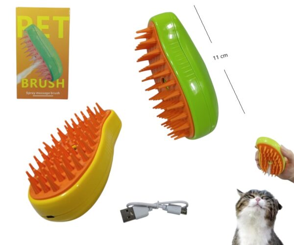 CEPILLO 3 EN 1 PET BRUSH RECARGABLE