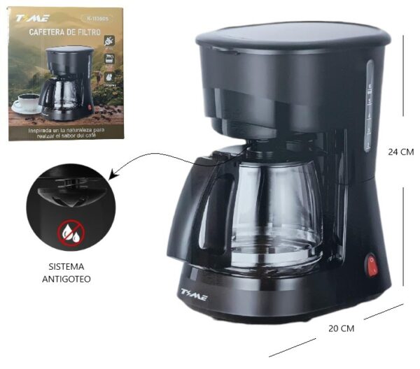 CAFETERA DE FILTRO TIME 600ML