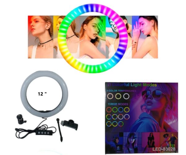 ARO SELFIE LED RBG 12PLG