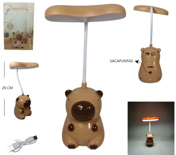 VELADOR CAPYBARA CON SACAPUNTAS