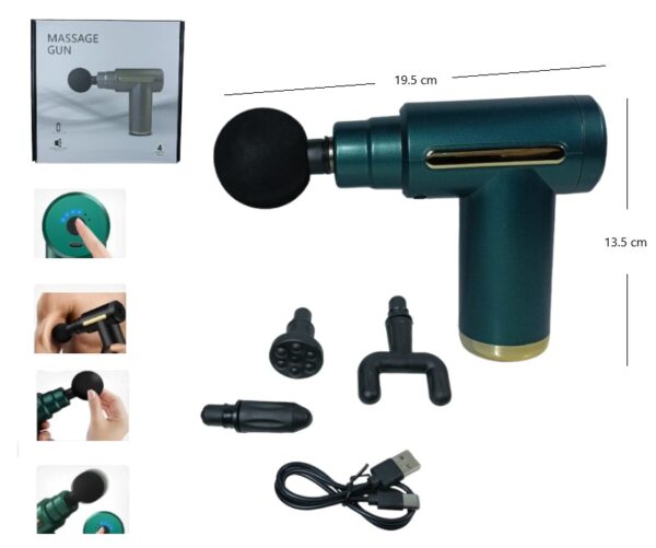 PISTOLA MASAJEADOR RECARGABLE