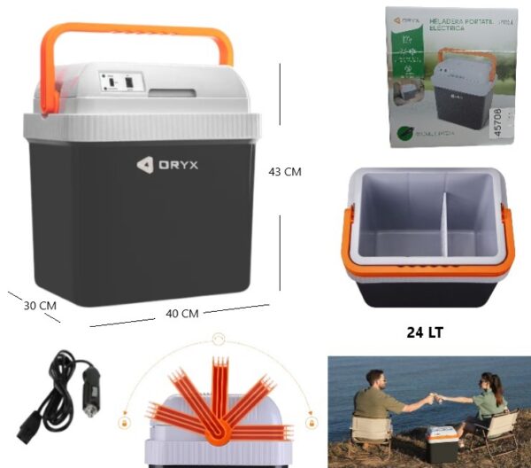 CONSERVADORA HELADERA PORTATIL 12V FRIO/CALOR