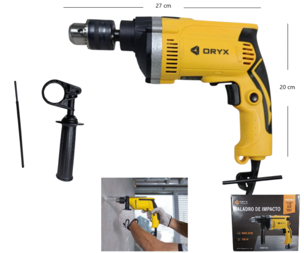 TALADRO DE IMPACTO 3000 RPM 750W