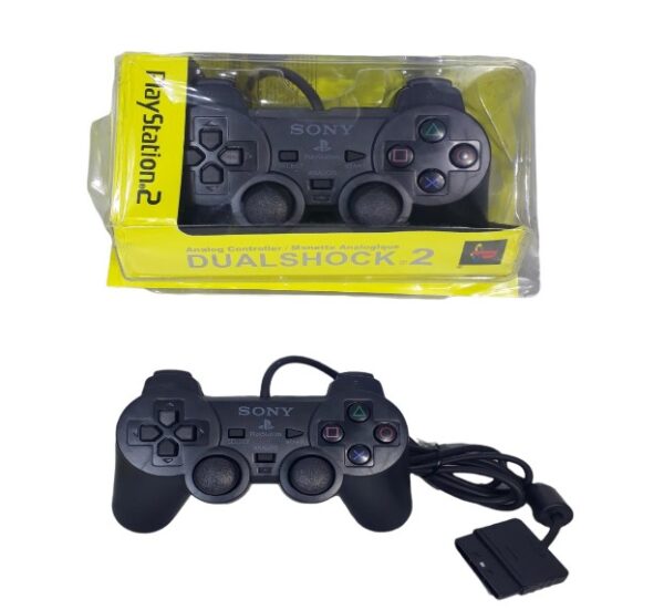 JOYSTICK PS2 CON CABLE NEGRO (SIN MARCA) 0566