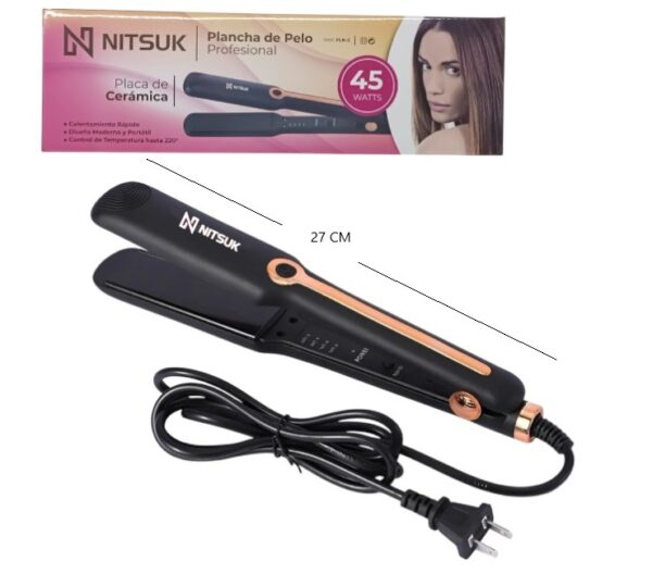 PLANCHA DE PELO 45W NITSUK