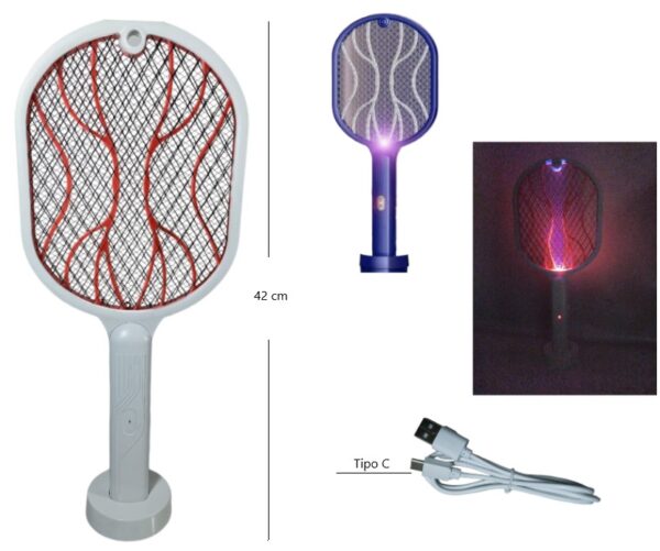 RAQUETA MATA MOSQUITO RECARGABLE