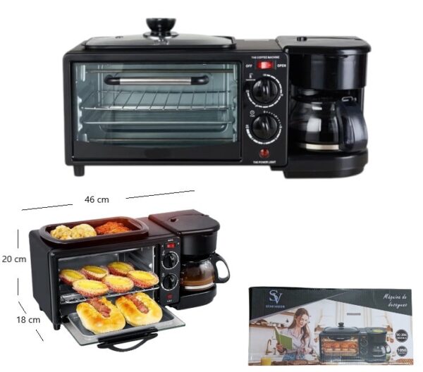 MAQUINA DE DESAYUNO 3 EN 1