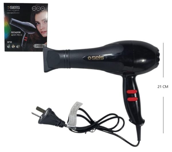 SECADOR DE PELO FRIO/CALIENTE 2000W