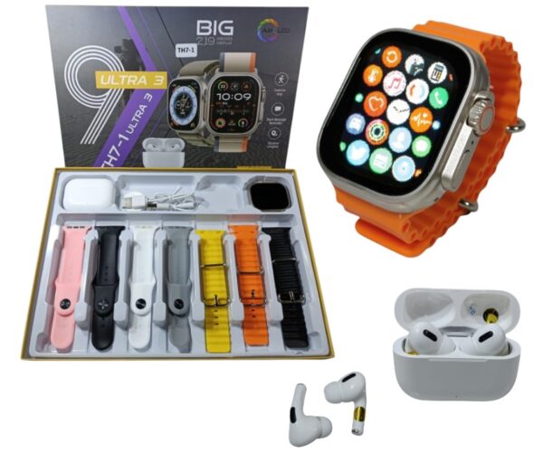KIT AURICULAR Y RELOJ SMART C/MALLA INTERCAMBIABLE